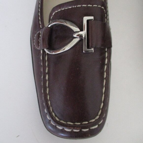 Anne Klein iflex "Burt" Womens Brown Leather Flat Loafer Shoe NWD - Size 6.5M - Picture 5 of 10